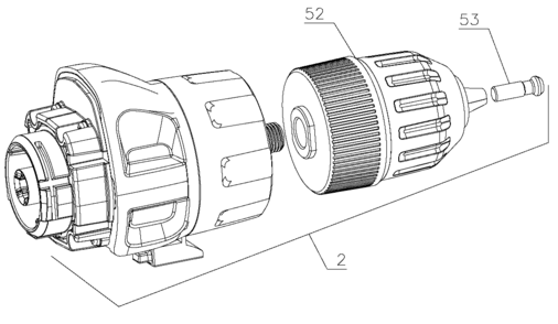 Default Diagram and Parts List for BDCMTHSDD Type 1 Black and Decker Electric Drill